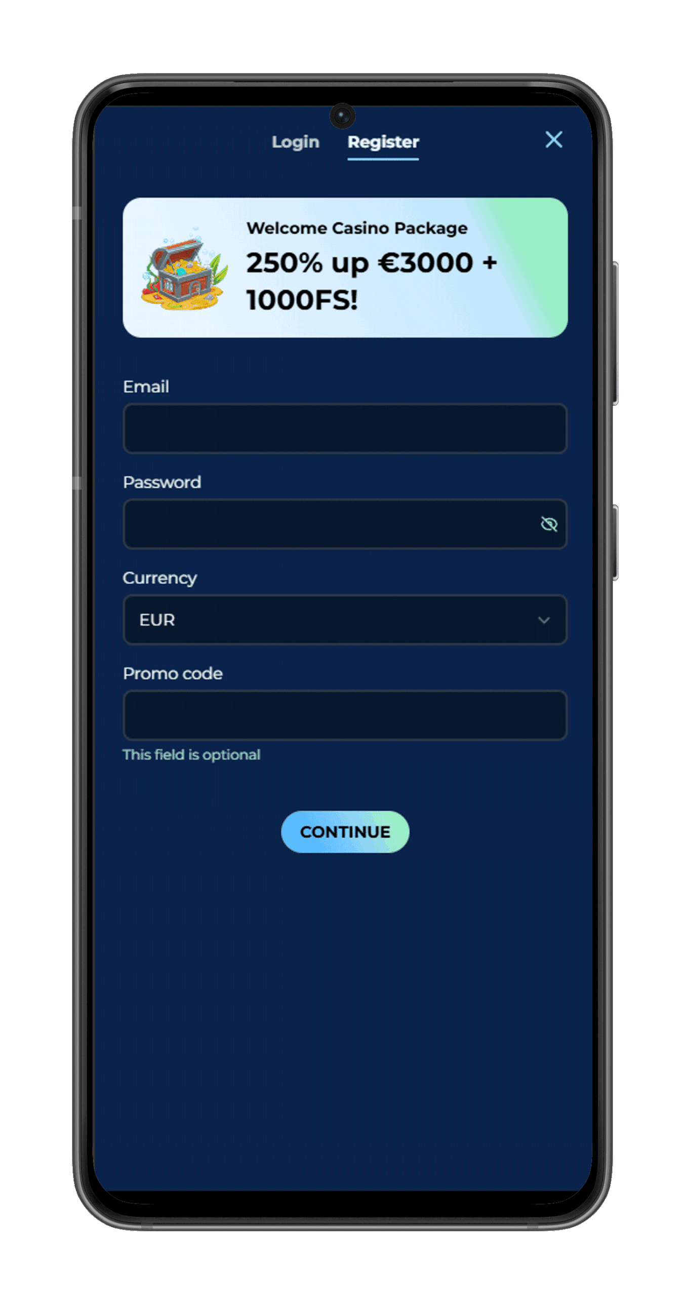 mobile sign up moana casino